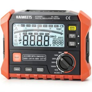 KAIWEETS KE1000 Insulation Tester 5‑Range Pro with 3‑in‑1 Multimeter-0