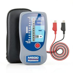M500 Insulation Tester by oiuebxe Compact Double Sided ABS Megohmmeter-0
