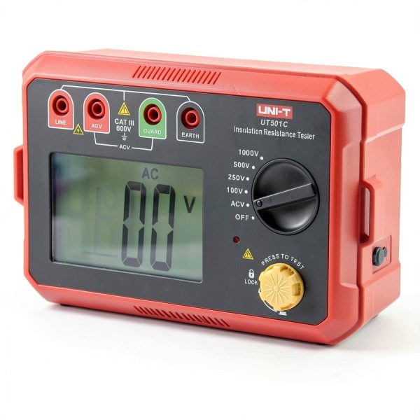 UNI-T UT501C Insulation Resistance Tester 100V‑1000V Megohmmeter LED-7