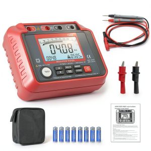 AIOMEST Megohmmeter Insulation Tester 0.1MΩ to 20GΩ 5 Voltage Levels-0