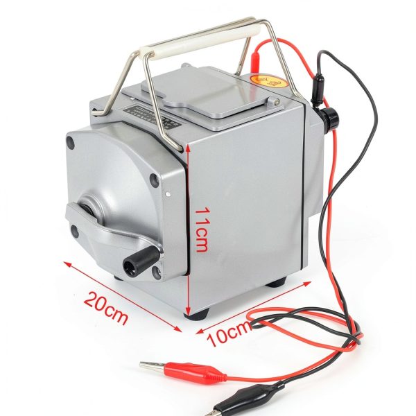 1000MΩ Megger Meter Insulation Resistance Tester, 120 RPM 1000V Portable Hand Crank Digital Meter Megohmmeter Insulation Meter-4