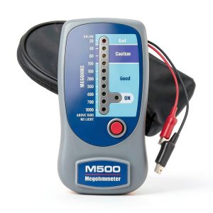M500 Megohmmeter Insulation Meter by FOWBOA with LED and ABS Case-0